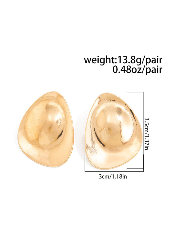 Geometric Shiny Water Drop Earrings Accessories