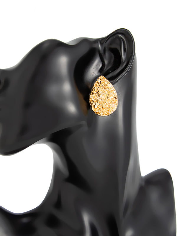 Geometric Shiny Water Drop Earrings Accessories