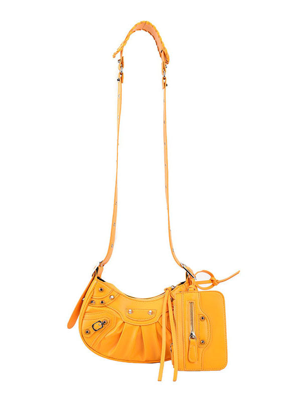 Rivet Zipper Crossbody Bags