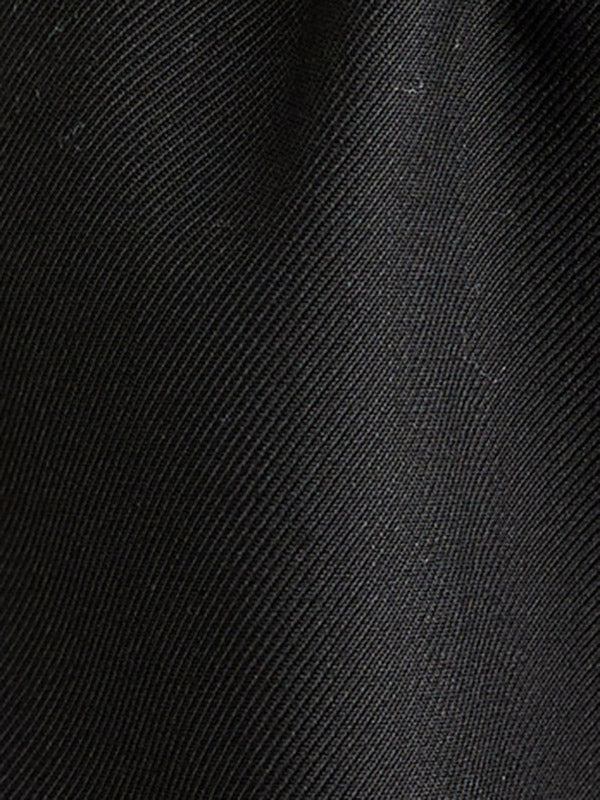 Elasticity Pleated Solid Color Split-Joint Streamer High Waisted Wide Leg Pants