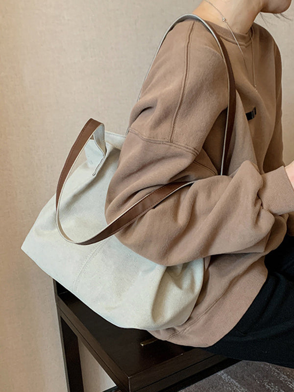 Simple Casual Canvas 3 Colors Bag