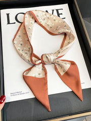 Contrast Color Floral Printed Shawl&Scarf