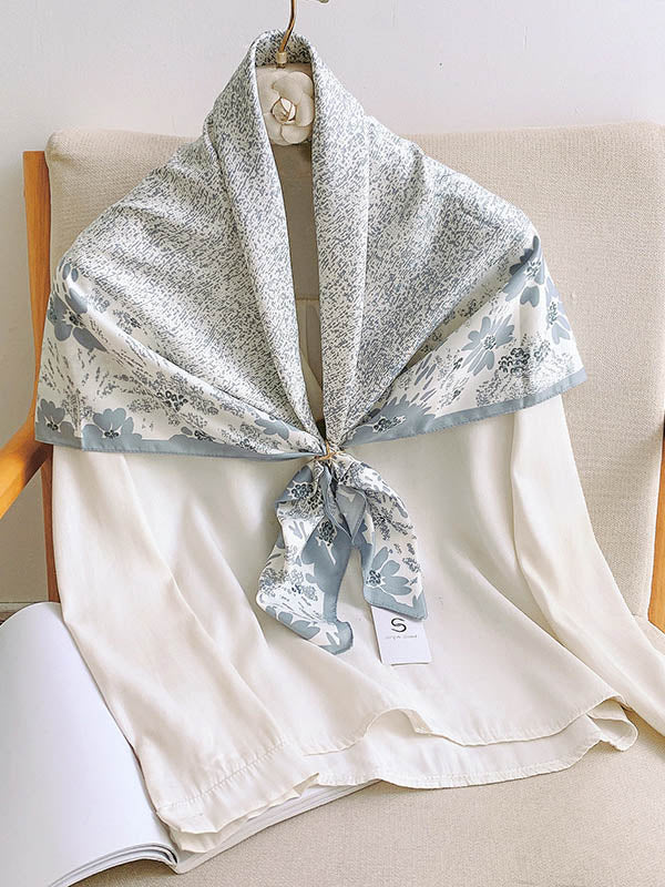 Flower Print Scarf