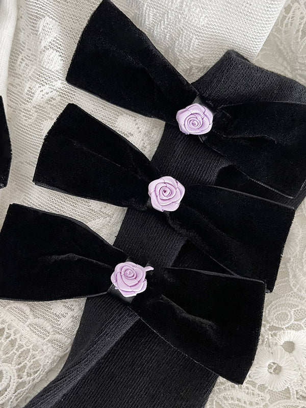 Bowknot Contrast Color Socks Accessories