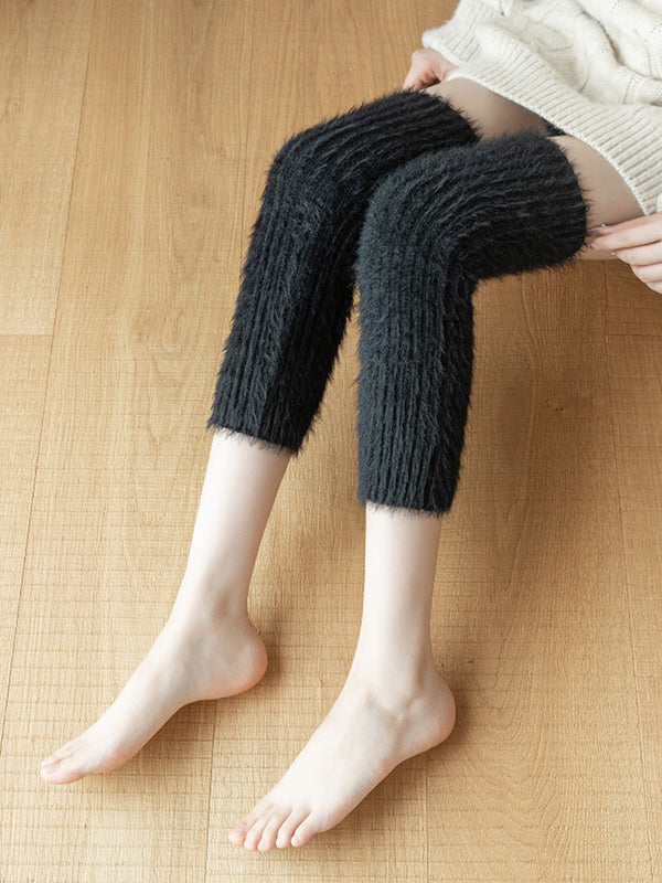 Casual Skinny Keep Warm Solid Color Leg Warmers Accessories