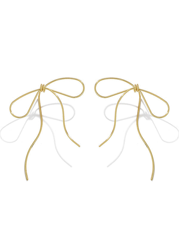 Bowknot Geometric Drop Earrings