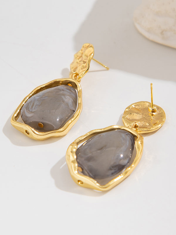Geometric Shiny Irregularity Earrings Accessories