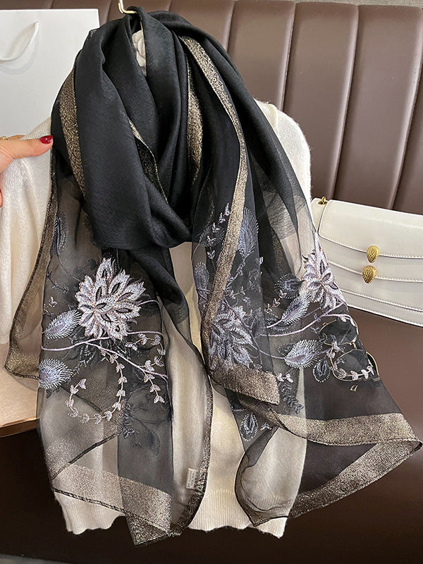 Embroidered Leisure Shawl&Scarf