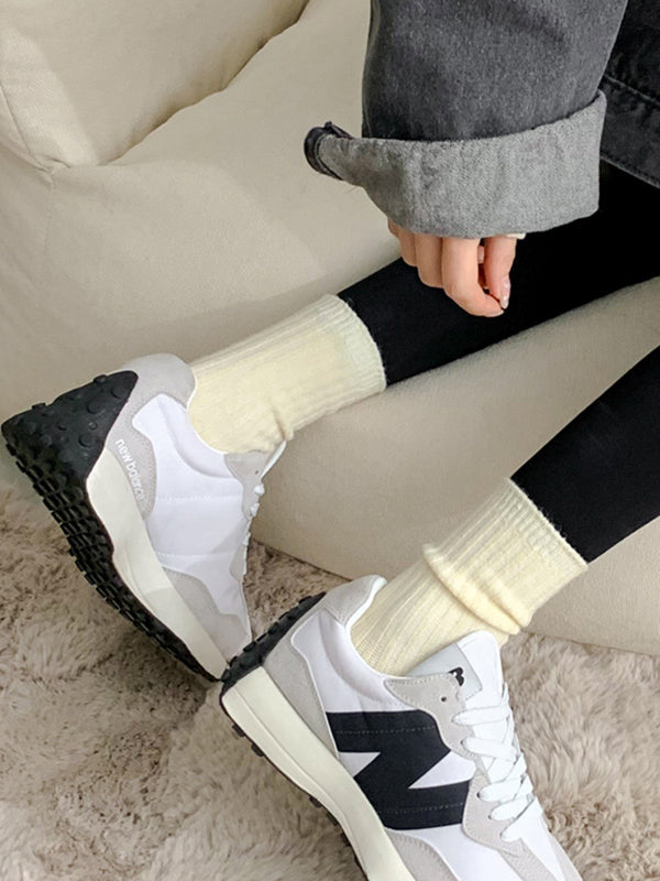 Elasticity Solid Color Socks