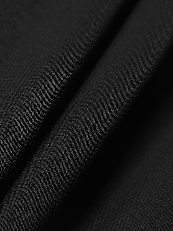 Elasticity Hollow Knot Pleated Ruffled Long Sleeves Puff Sleeves Mock Neck Blouses&Shirts Tops
