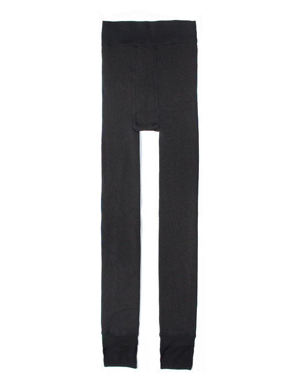 Simple Velvet Keep Warm Solid Color Leggings