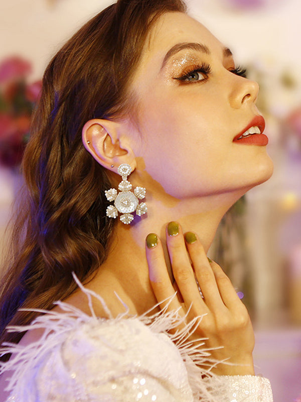 Christmas Snowflake Earrings Accessories
