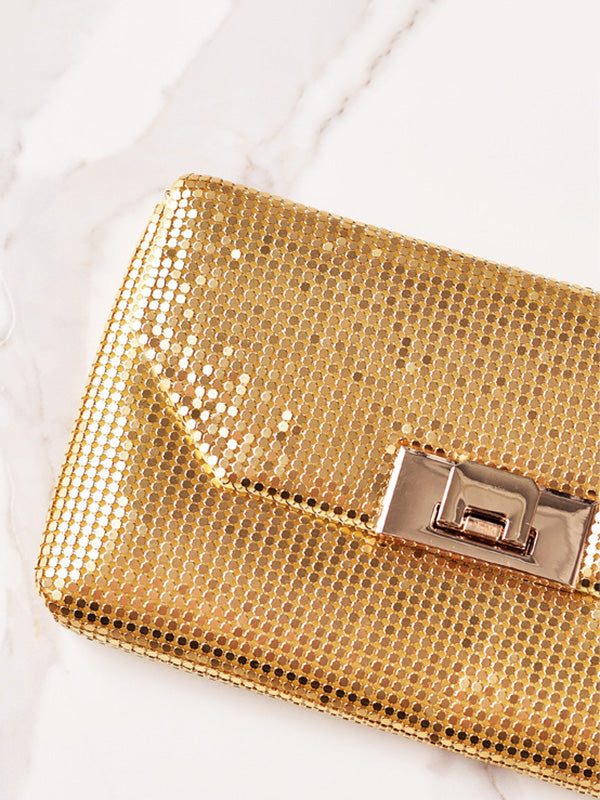Shiny Split-Joint Handbags Bags