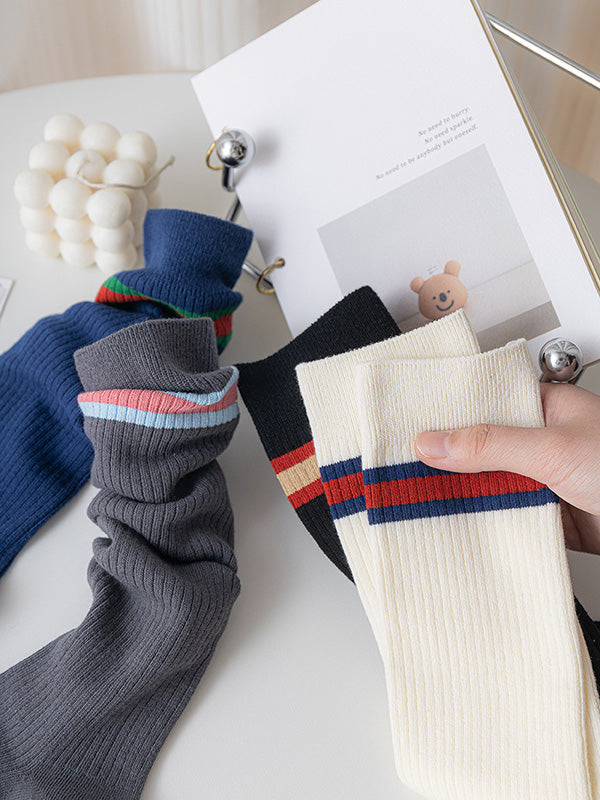 College Style Striped Stockings Accessories