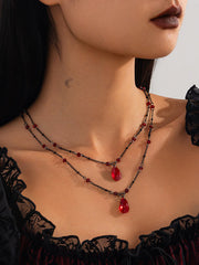 Double Layered Geometric Necklaces Accessories