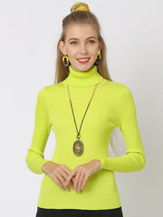 10 Colors Simple Knitting Solid Color High-Neck Pullover