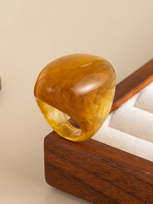 Geometric Shiny Irregularity Rings Accessories