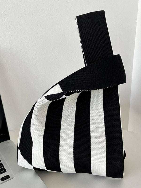 Striped Woven Handbag Bags Accessories