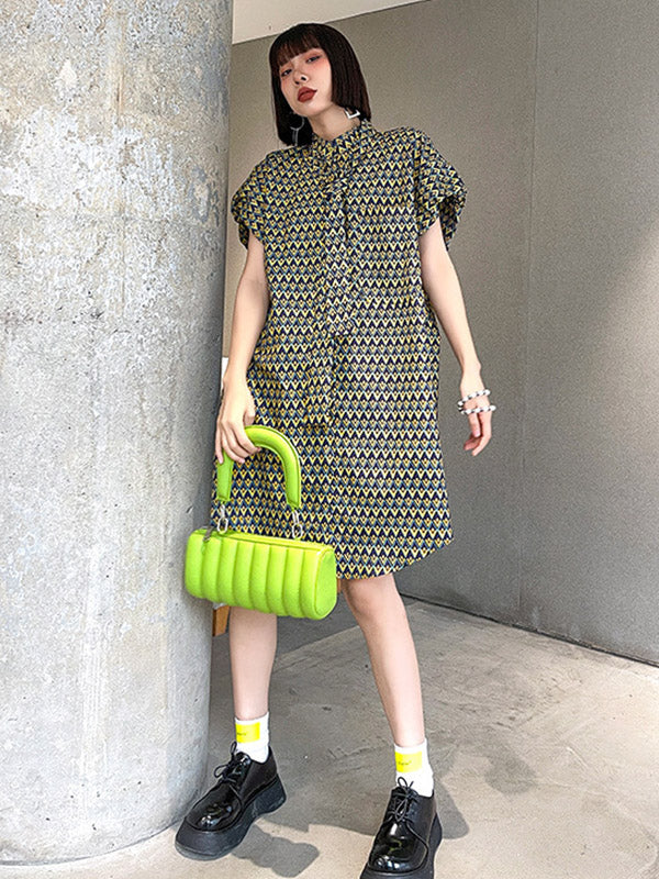 Urban Summer Loose Printed Midi Dress