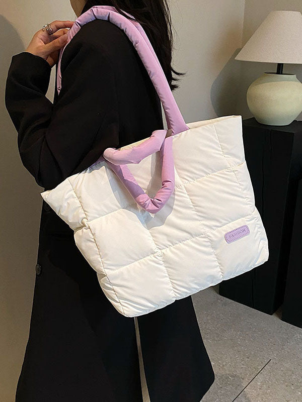 Split-Joint Padded Tote Bags Handbags Bags