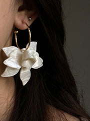 Flower Shape Drop Earrings