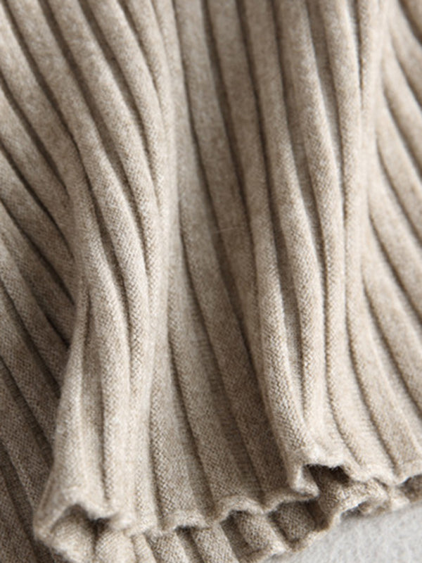 Solid Color Short Sleeves Skinny Boat Neck Sweater Pullovers Knitwear
