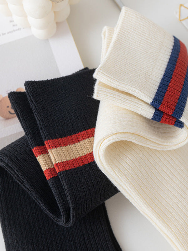 College Style Striped Stockings Accessories
