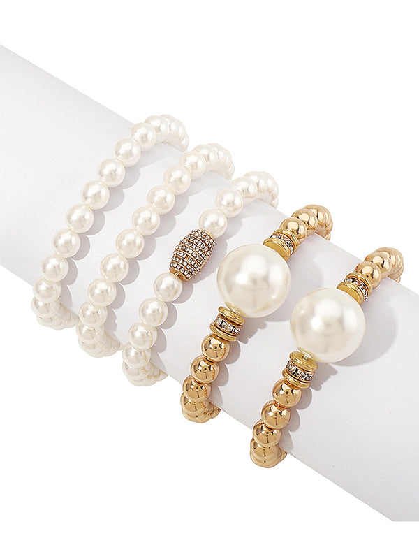 Geometric 5 Pcs Layered Normcore Bracelet Accessories