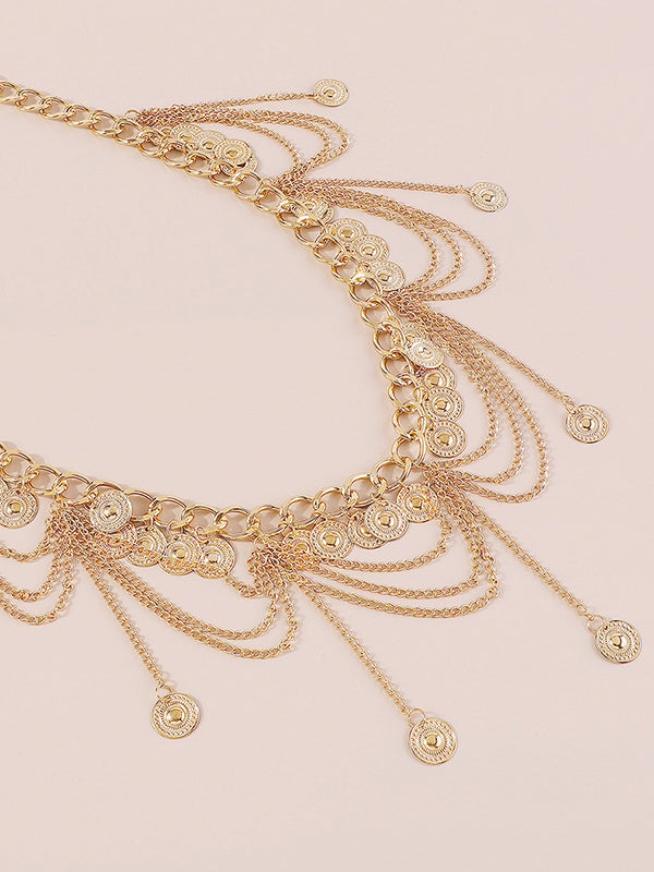 Chains Geometric Tasseled Waist Chain Accessories