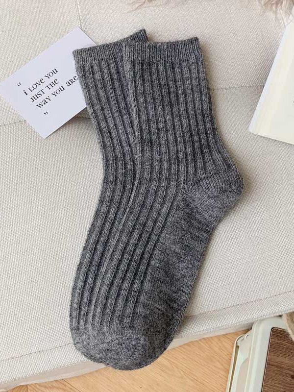 Elasticity Solid Color Socks