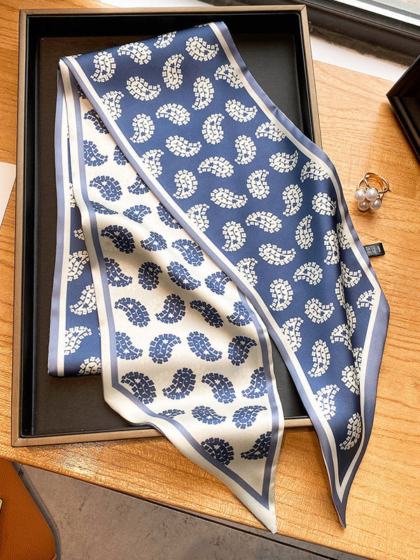Silk Imitation Vintage Printed Scarf