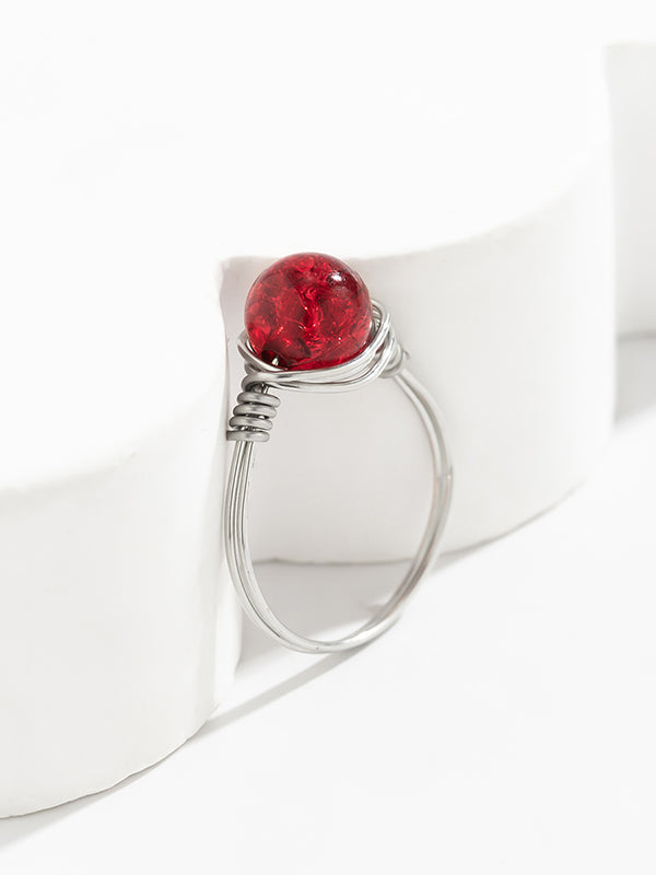 Casual Geometric Rings Accessories