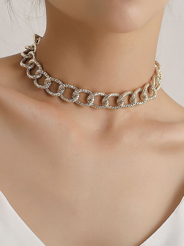 Chains Geometric Hollow Necklaces Accessories Dainty Necklace