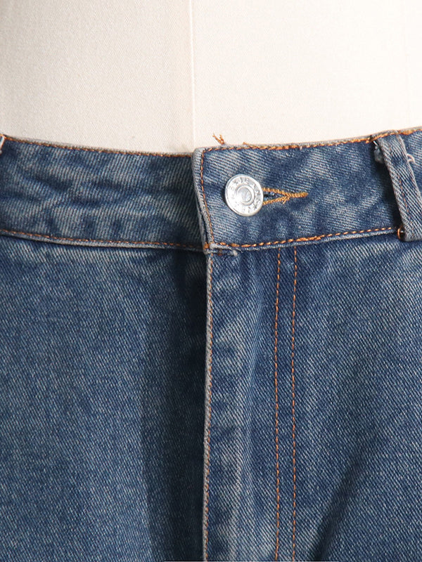 Asymmetric Split-joint Fringed Boat Neck Vest Top+ High Waisted Belted Jeans Bottom Two Pieces Set