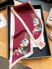 Urban Silk Imitation Horse Prints Scarf
