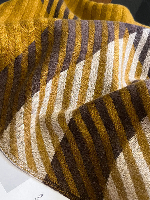 Urban Imitated Cashmere Stripped Warm Shawl&Scarf