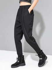 Original Creation Loose Harem Pants Solid Color Pants