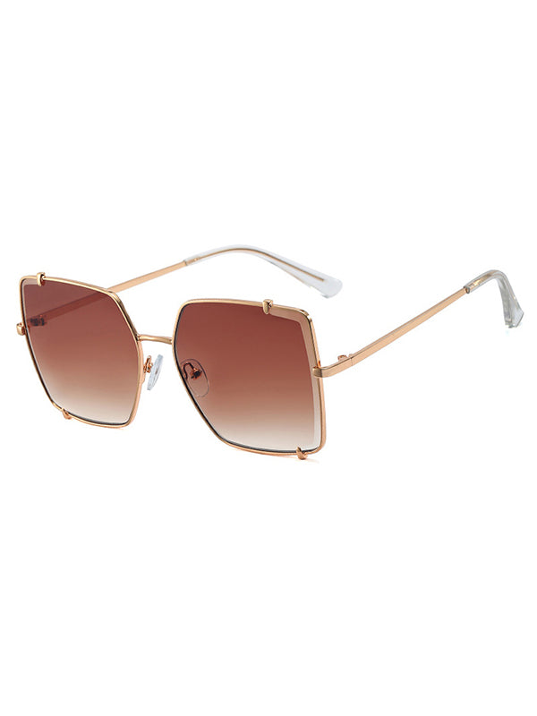 Geometric Sun-Protection Sunglasses Accessories