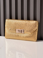 Shiny Split-Joint Handbags Bags