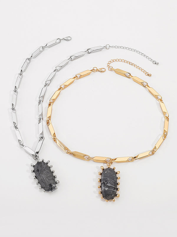 Chains Geometric Normcore Necklaces Accessories