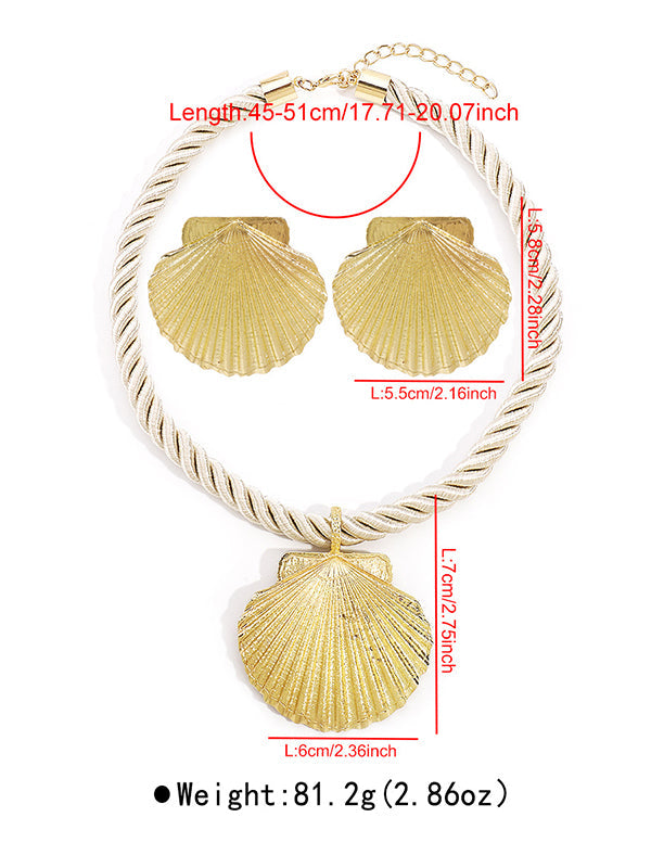 Heart Shape Necklaces Accessories + Drop Earrings