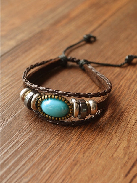 Acrylic Hide Rope Bracelet