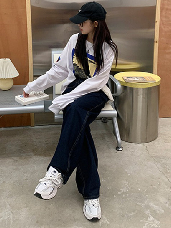 Casual High Waisted Solid Color Wide Leg Pants