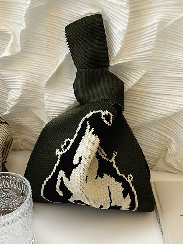 Animal Prints Woven Handbag Bags Accessories