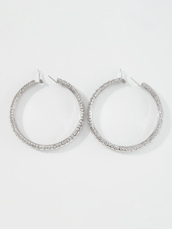 Rhinestone Earrings Accessories Ear-Ring