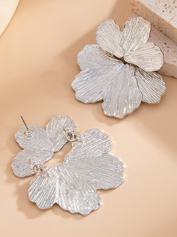 Flower Shape Irregularity Earrings Accessories
