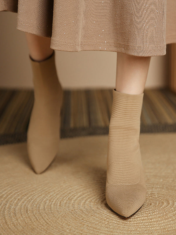 Split-Joint Sock Boots Boots