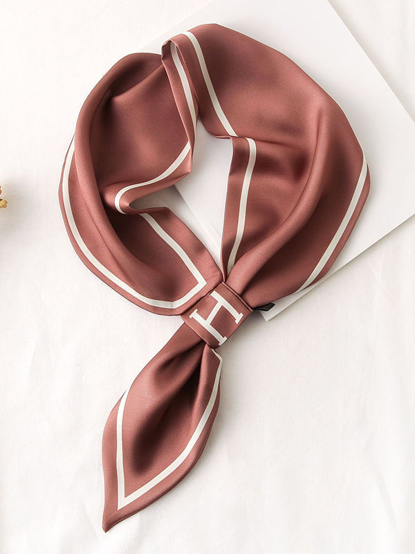 Urban Simple Sun-protection Letter Print Scarf