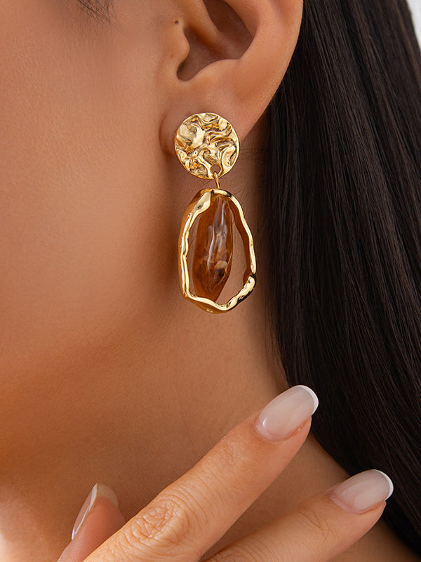 Geometric Shiny Irregularity Earrings Accessories