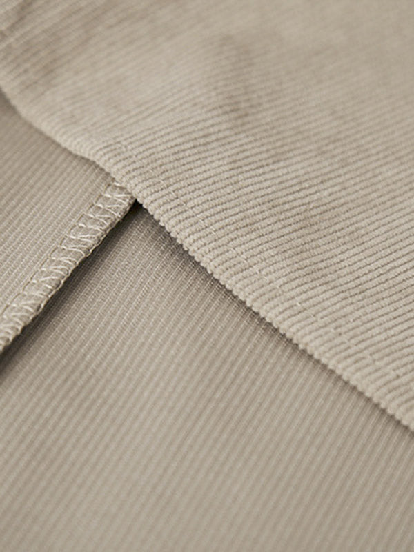 Pleated Solid Color Split-Joint A-Line High Waisted Skirts
